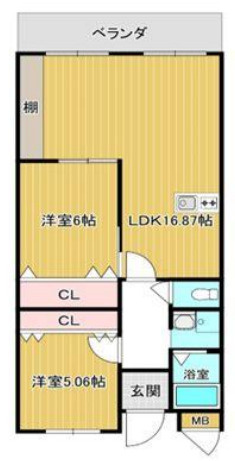 ルミエールコート住吉の間取り
