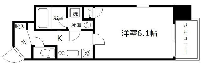 ルーチェ南森町の間取り|ルーチェ南森町　開放感ある間取り