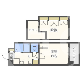 エステムコート梅田茶屋町デュアルスペースの間取り|エステムコート梅田茶屋町デュアルスペース　間取り