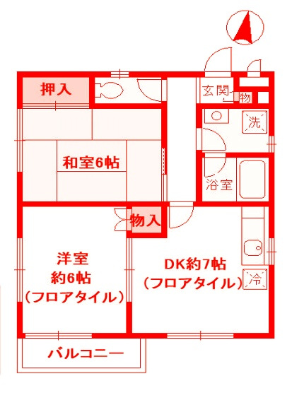 藤沢市辻堂神台２丁目のアパートの間取り