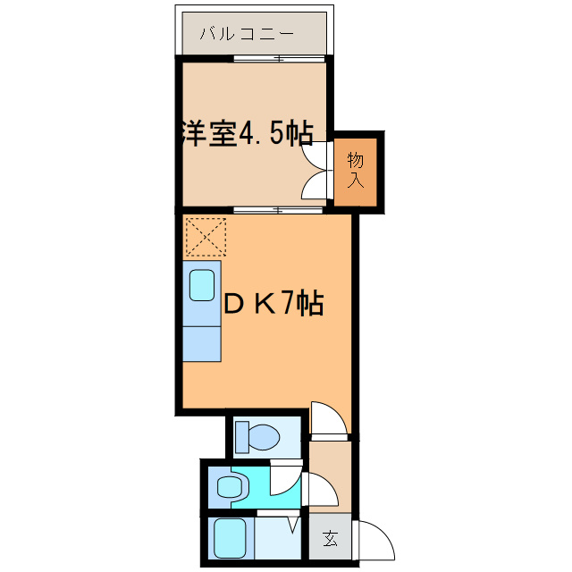 コーポフレンドの間取り