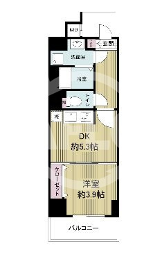 ドゥーエ玉造の間取り|ドゥーエ玉造　間取り