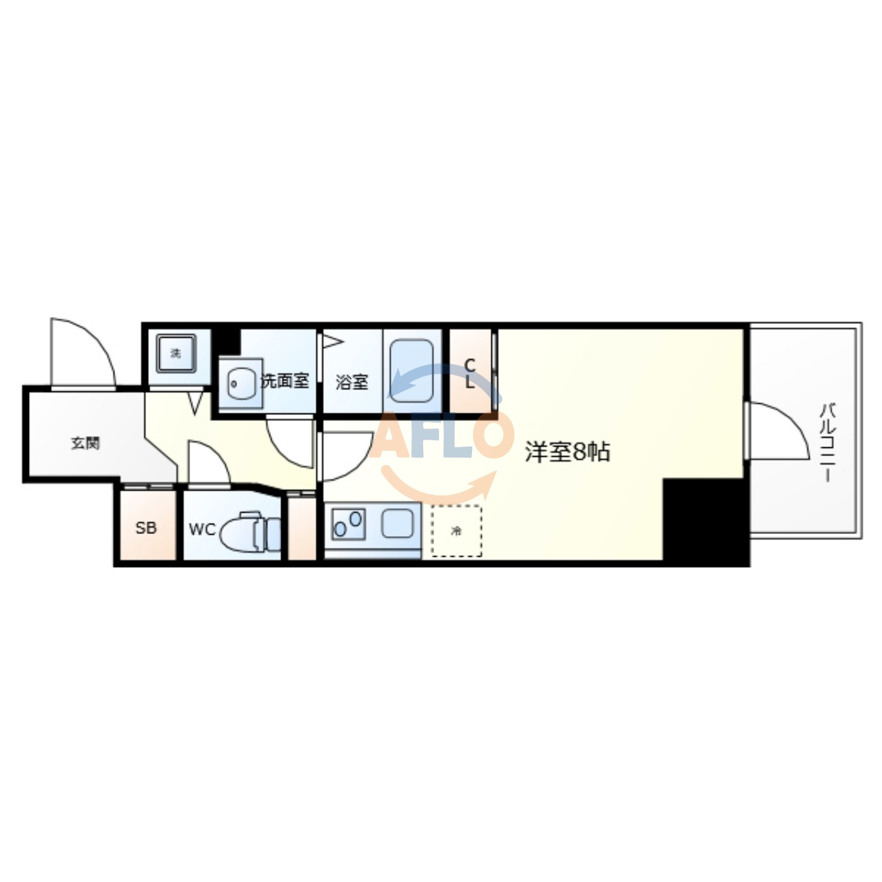 Metrosa谷町六丁目Northの間取り|Metrosa谷町六丁目North　間取り
