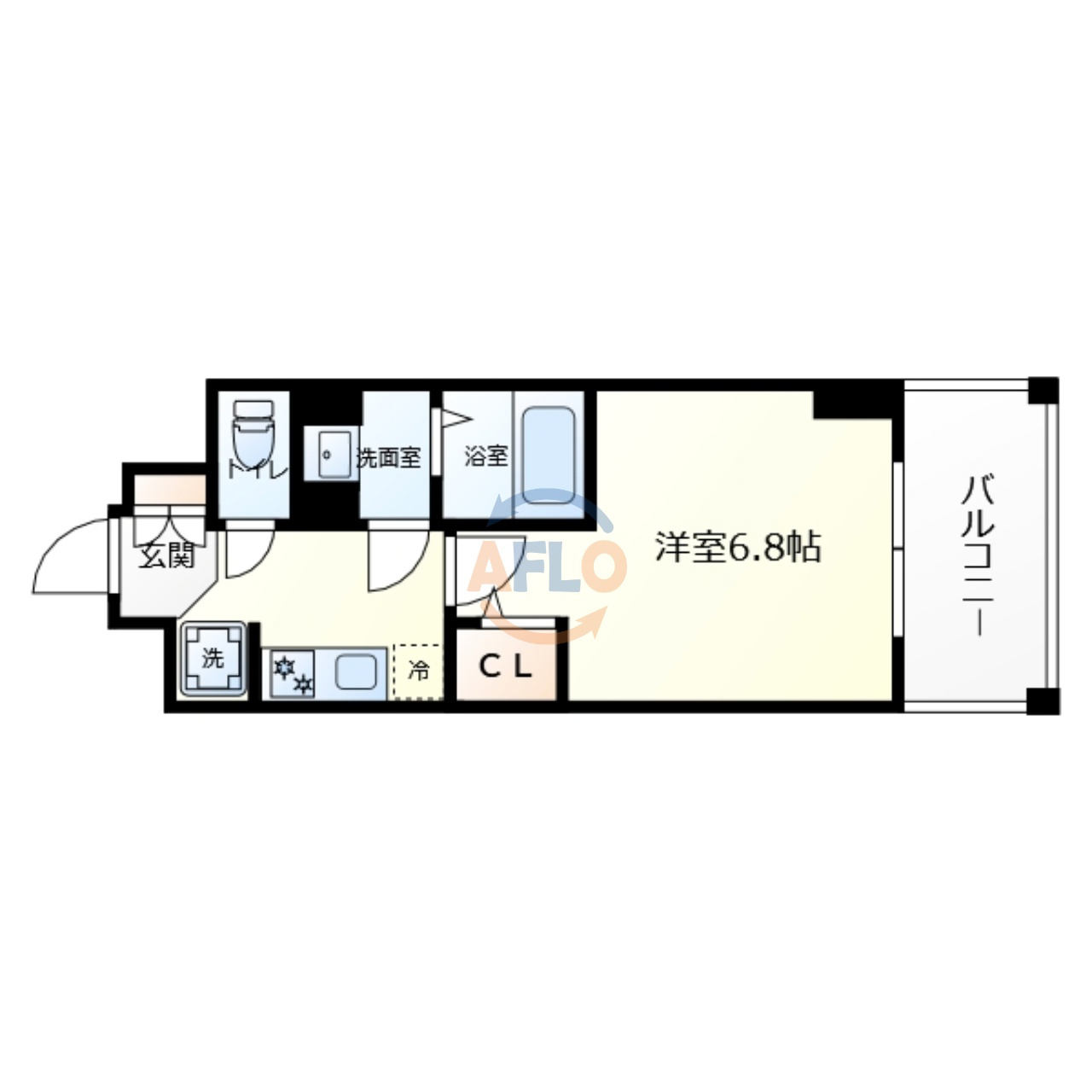 Metrosa谷町六丁目South（中央小学校区）の間取り|Metrosa谷町六丁目South　間取り