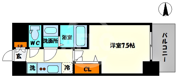 プレサンス堺筋本町センティスの間取り|プレサンス堺筋本町センティス　間取り