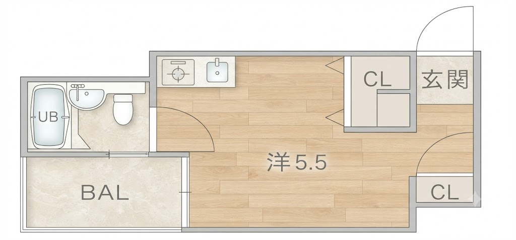 朝日プラザパレセーヌの間取り