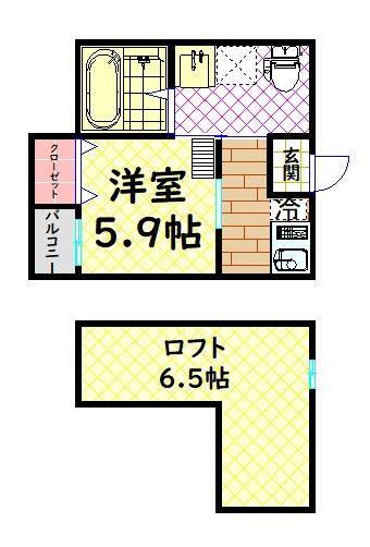 【間取り】 | カーサブルーノ荻原天神ネット