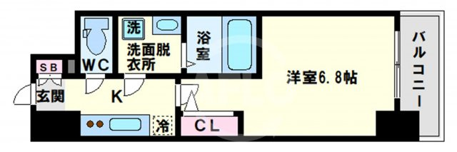 エスリード大阪上本町ブランシュの間取り|エスリード大阪上本町ブランシュ　間取り