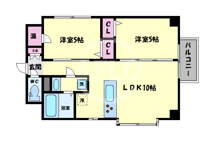 AM夕陽丘セカンドの間取り|AM夕陽丘セカンド　間取り