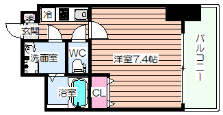【間取り】 | レグゼスタ弁天町