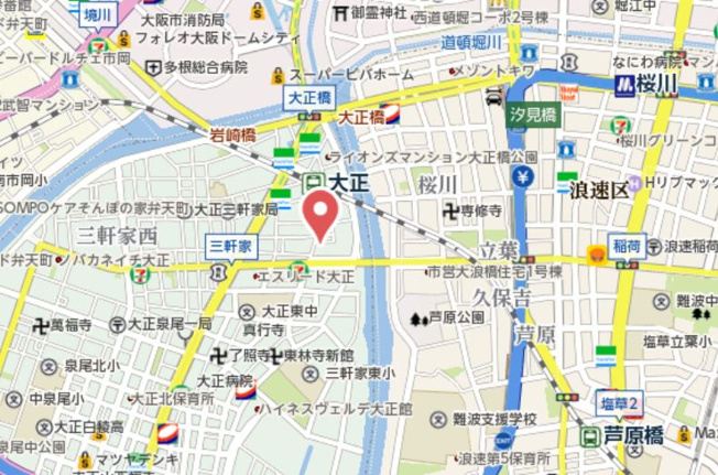 【地図】 | エステムコート難波WEST-SIDE Ⅳザ・フォース