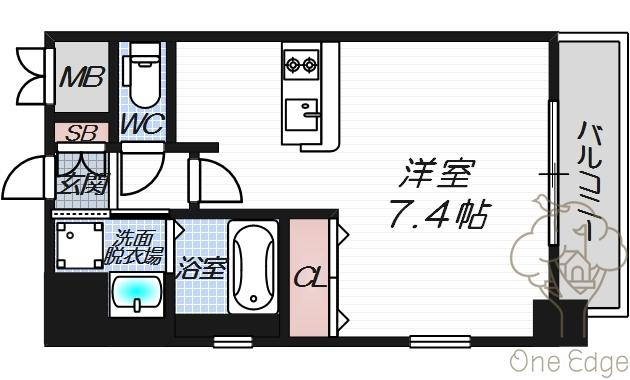 レオンコンフォート新梅田の間取り