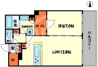 【間取り】 | ザ・なんばタワーレジデンスイン・なんばパークス　浪速小学校区 | ザ・ナンバタワーレジデンス　イン・ナンバパークス　間取り