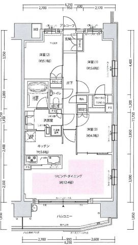 S-FORT大阪同心の間取り
