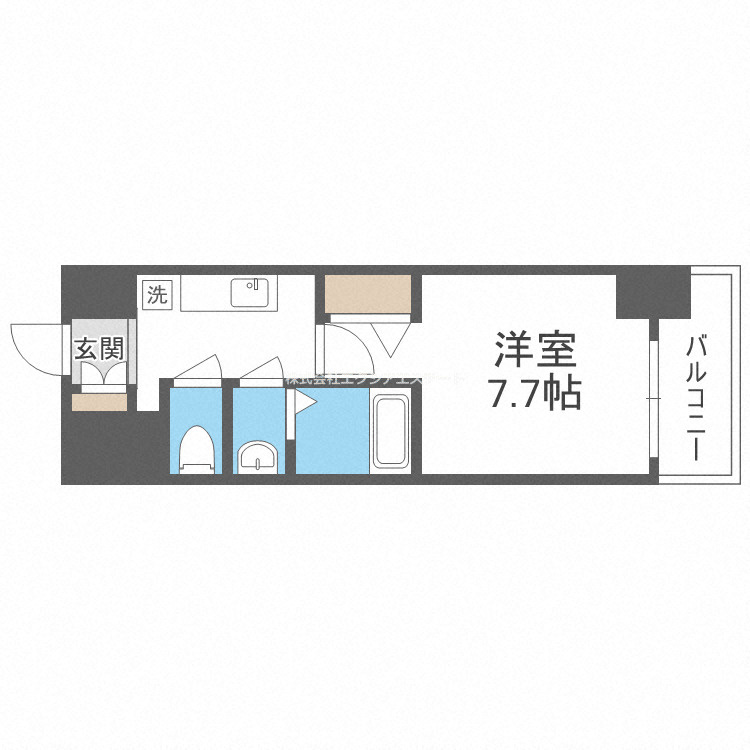 グランパシフィック岸里東の間取り