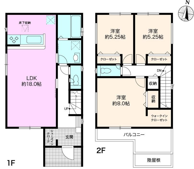 【間取り】 | 高知市鴨部２丁目/2号地