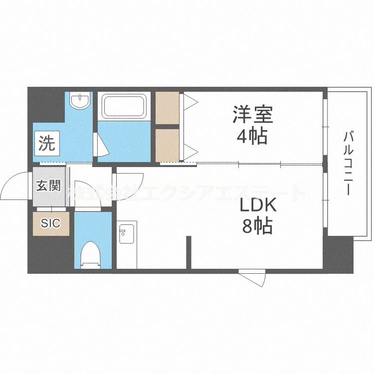 リアライズ花園町駅前の間取り