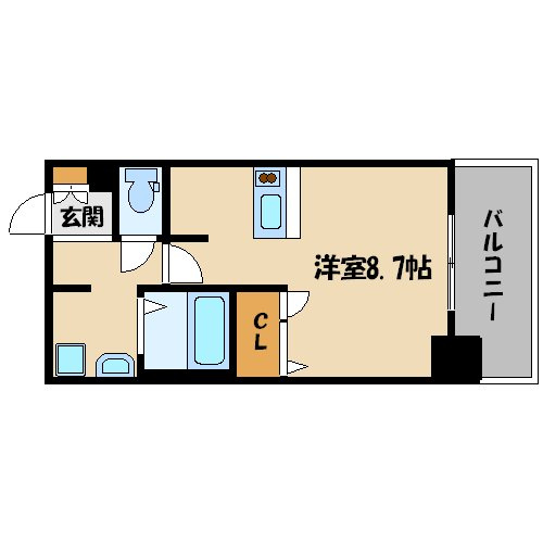 プレサンス天神橋ディオレの間取り|プレサンス天神橋ディオレ　開放感のある間取り