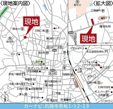 石岡市若松　第7　売地　3号地の地図