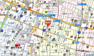 【地図】 | 調布市布田１丁目戸建