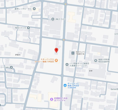 【地図】 | 福島市八木田字並柳店舗事務所