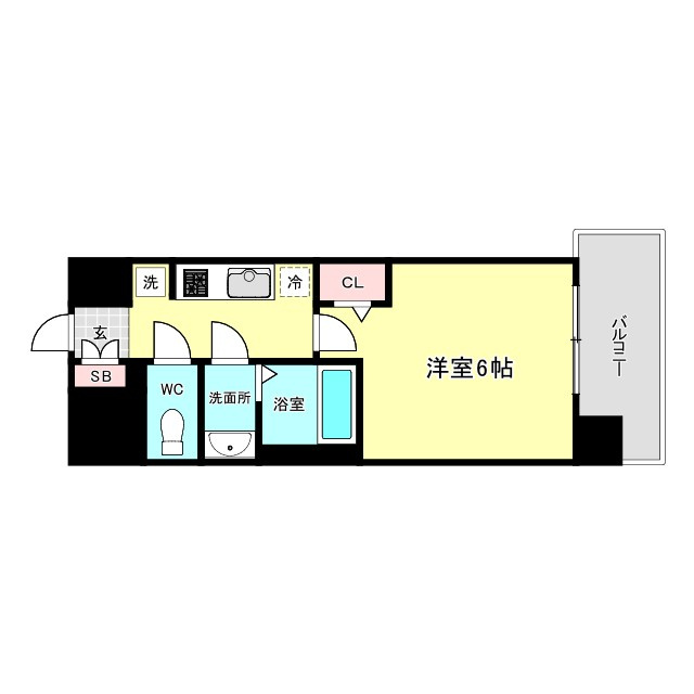大阪市西区川口２丁目の賃貸マンションの間取り