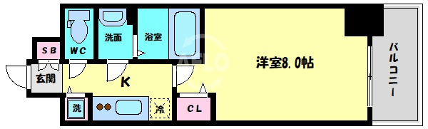 プレサンス谷町七丁目Ⅱの間取り|プレサンス谷町七丁目II　間取り