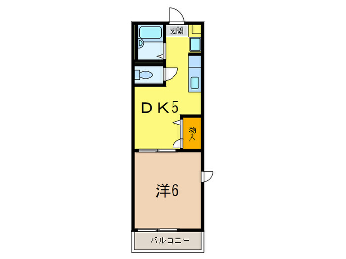 神戸市東灘区森南町２丁目のアパートの間取り