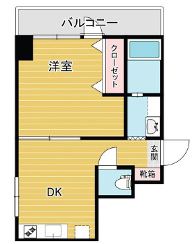 神戸市灘区永手町２丁目の賃貸マンションの間取り