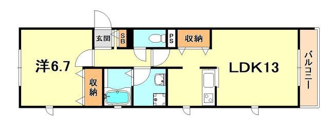 リヴェール岡本の間取り