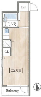 芦屋市平田町の賃貸マンションの間取り
