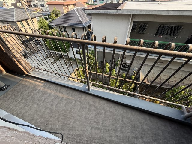 西宮市樋之池町の賃貸マンションのバルコニー