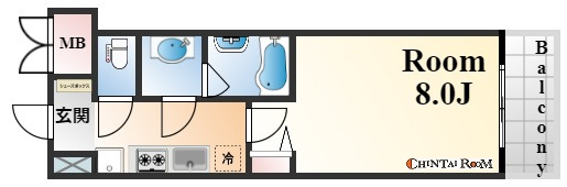 神戸市灘区倉石通３丁目の賃貸マンションの間取り