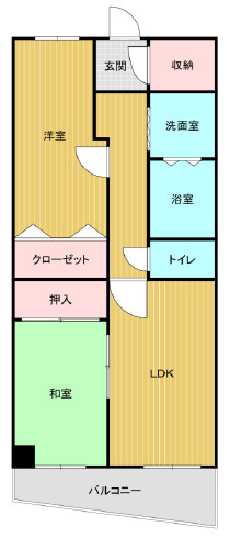 カルム六甲の間取り