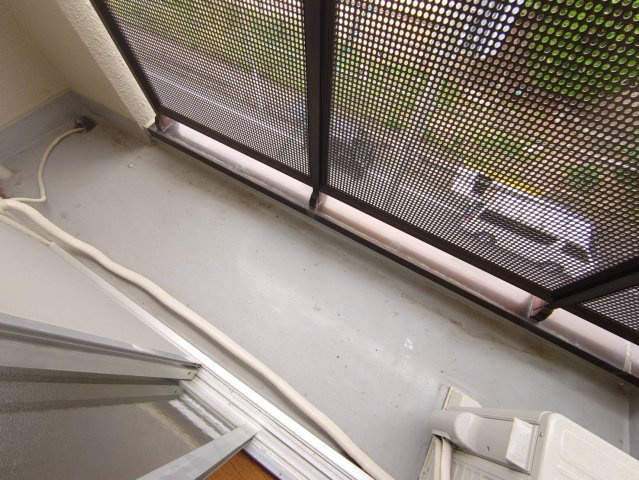 城村マンションのバルコニー