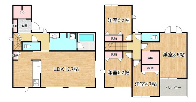 中自由が丘2丁目の間取り