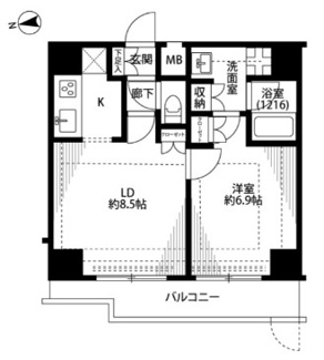【間取り】 | プレール・ドゥーク大森Ⅱ