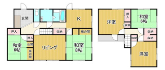 【間取り】 | 中古戸建　周防大島町大字久賀