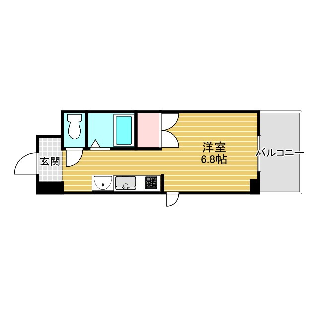 吹田市江坂町１丁目の賃貸マンションの間取り
