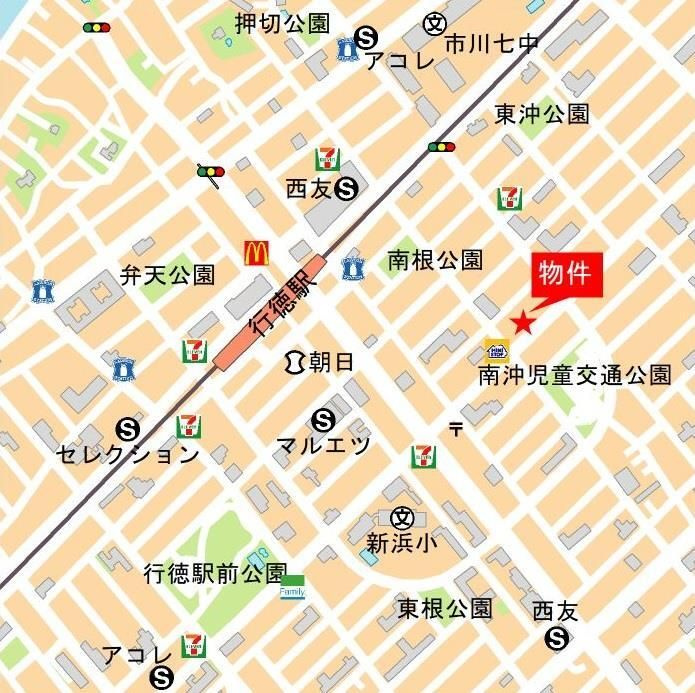 セレサ市川行徳の地図