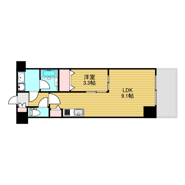 ルミネソレイユ江坂の間取り