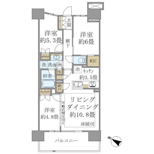 ＳＨＩＮＴＯ　ＣＩＴＹ　（Ｉ街区・ＩＩ街区）の間取り