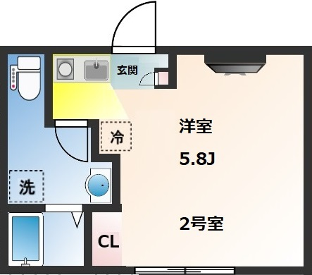 Novel Court 東日暮里の間取り