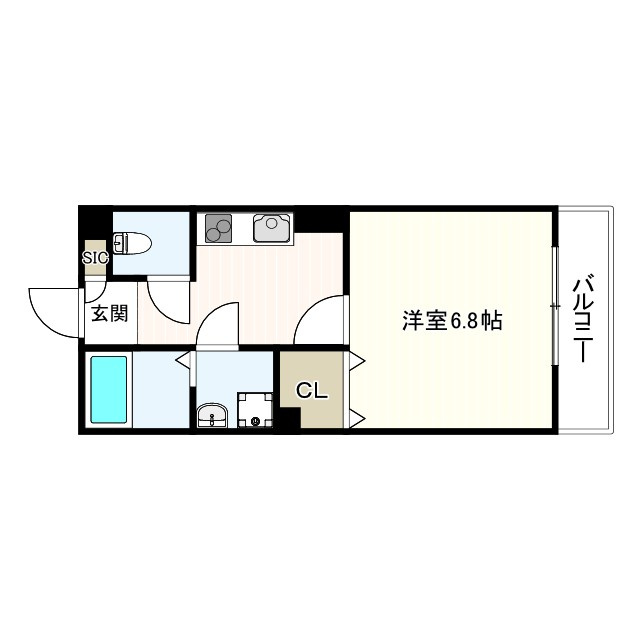 ALEGRIA泉佐野鶴原Southの間取り