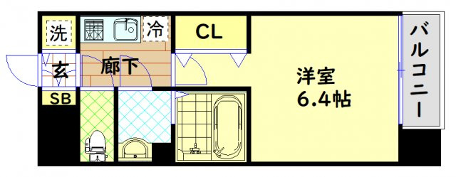 【間取り】 | プレサンス中之島公園アティレ