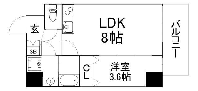 【間取り】 | クローバーレジデンス玉造