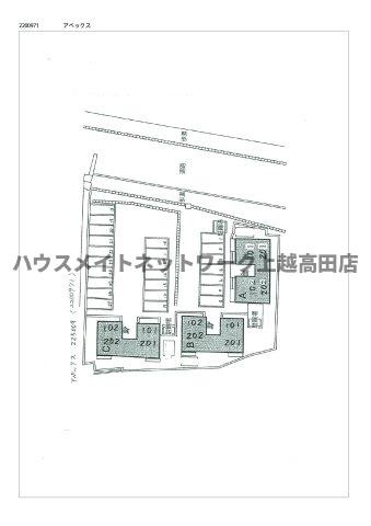アペックスの区画図|配置図