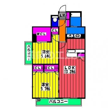 【間取り】 | ラヴェリテ筑紫通り | ラヴェリテ筑紫通りの間取り