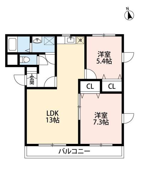 グランド・カオルⅠの間取り