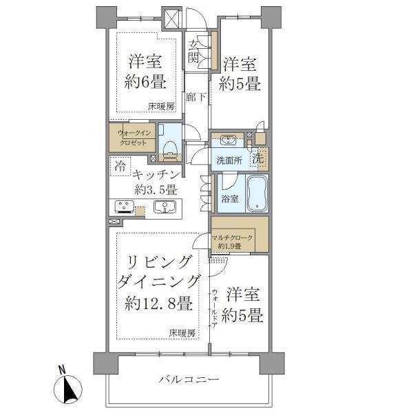 グランリビオ浜田山の間取り